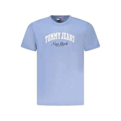 Tommy Hilfiger Azzurro Cotton Men T-Shirt