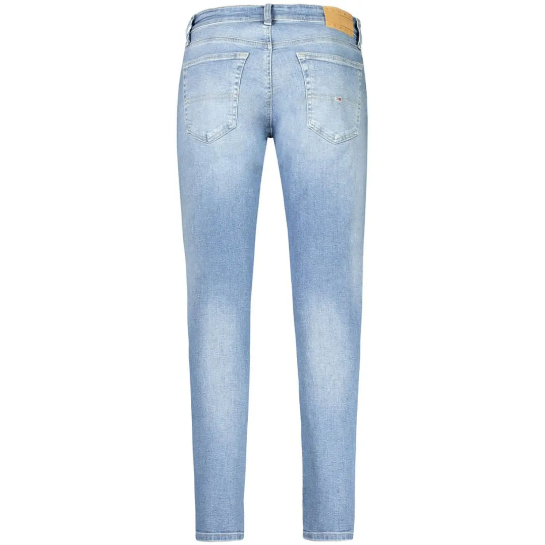 Tommy Hilfiger Azzurro Cotton Men’s Slim Tapered Jean