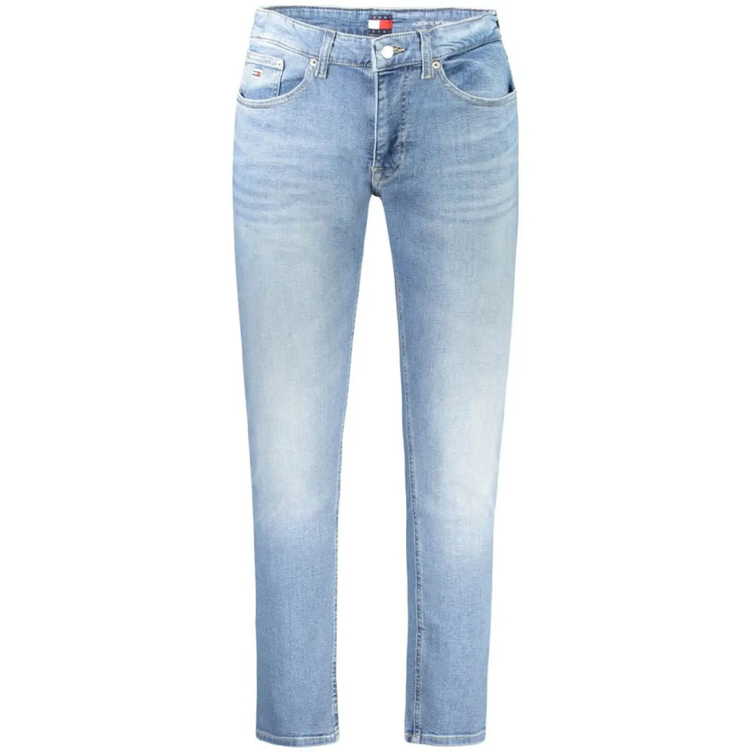 Tommy Hilfiger Azzurro Cotton Men’s Slim Tapered Jean