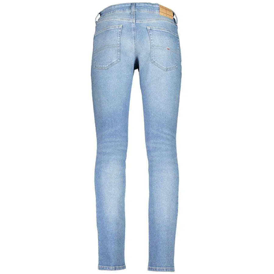 Tommy Hilfiger Azzurro Cotton Slim Men Jeans