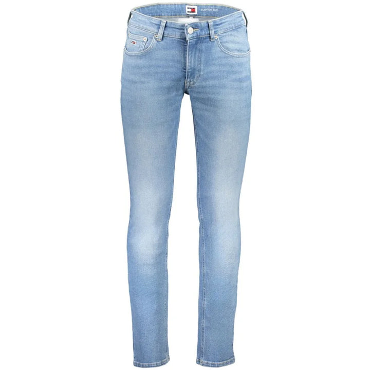 Tommy Hilfiger Azzurro Cotton Slim Men Jeans
