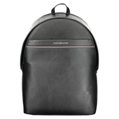 Tommy Hilfiger Backpack Sleek Black Design with Laptop Compartment