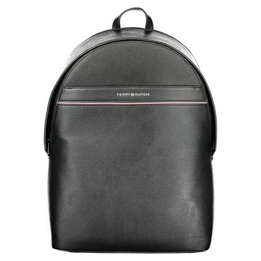 Tommy Hilfiger Backpack Sleek Black Design with Laptop Compartment