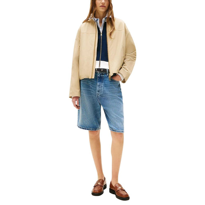 Tommy Hilfiger Bomber Jackets - Beige Cotton
