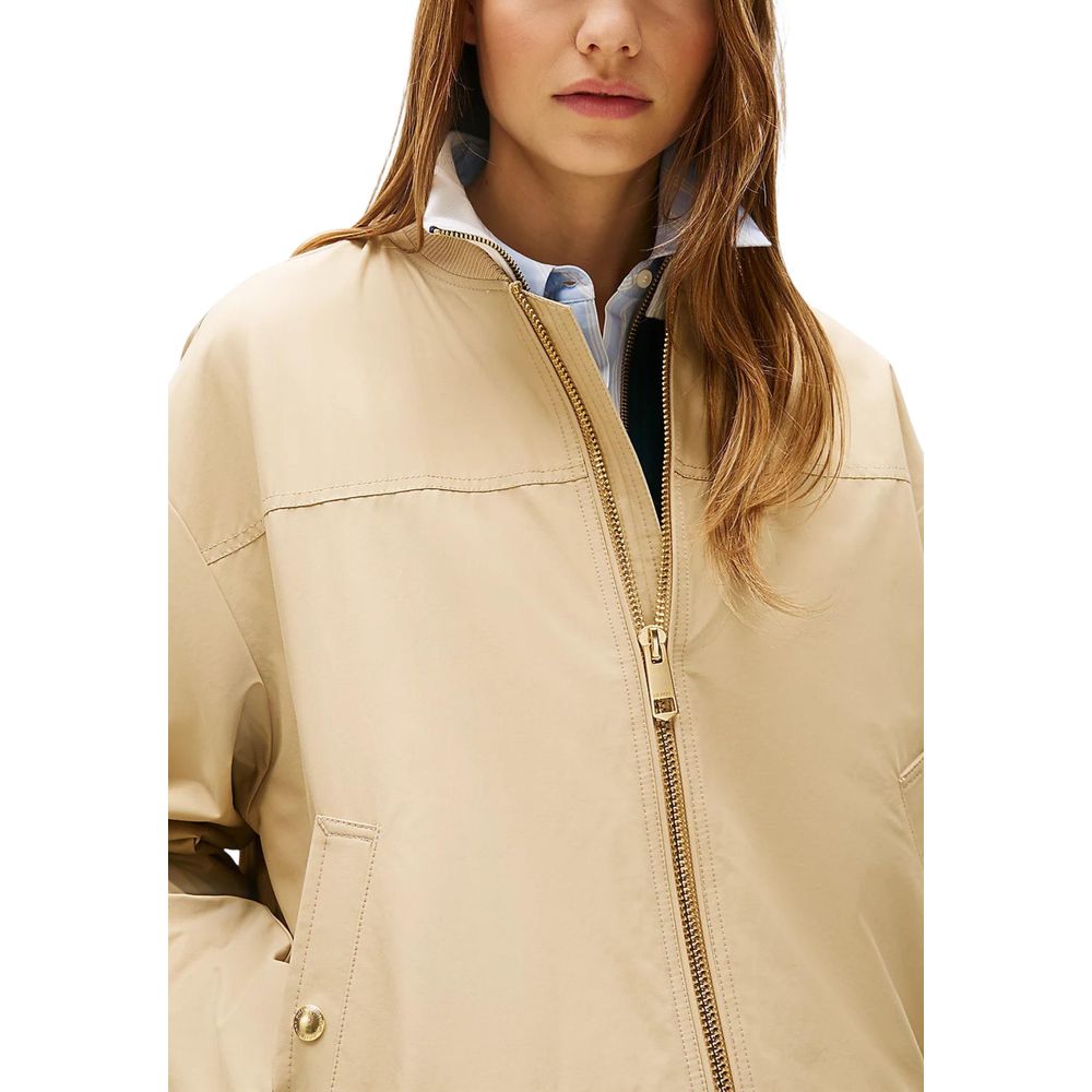 Tommy Hilfiger Bomber Jackets - Beige Cotton