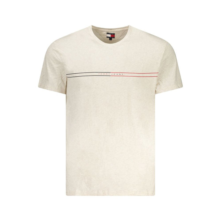 Tommy Hilfiger Beige Cotton Men’s T-shirt