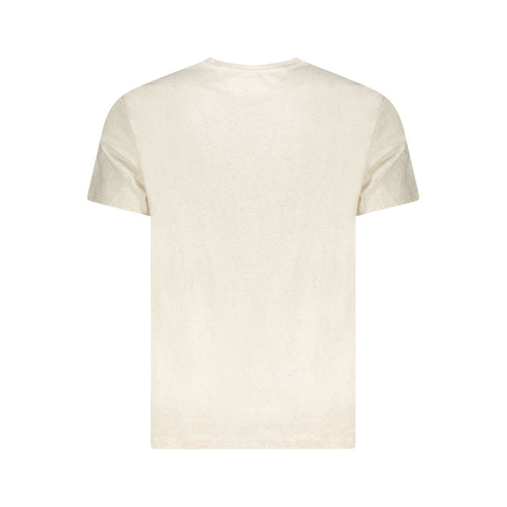 Tommy Hilfiger Beige Cotton Men’s T-shirt