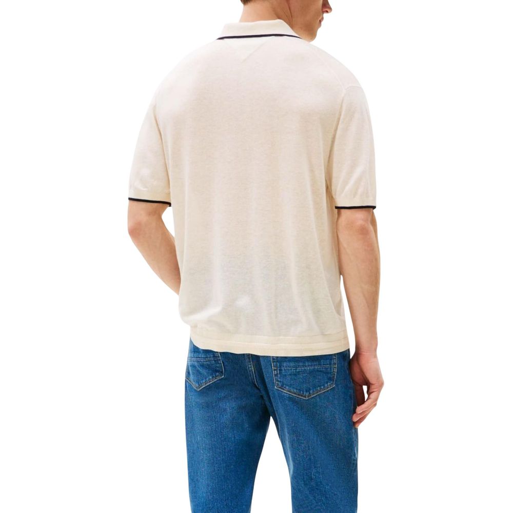 Tommy Hilfiger Beige Lyocell T-shirt