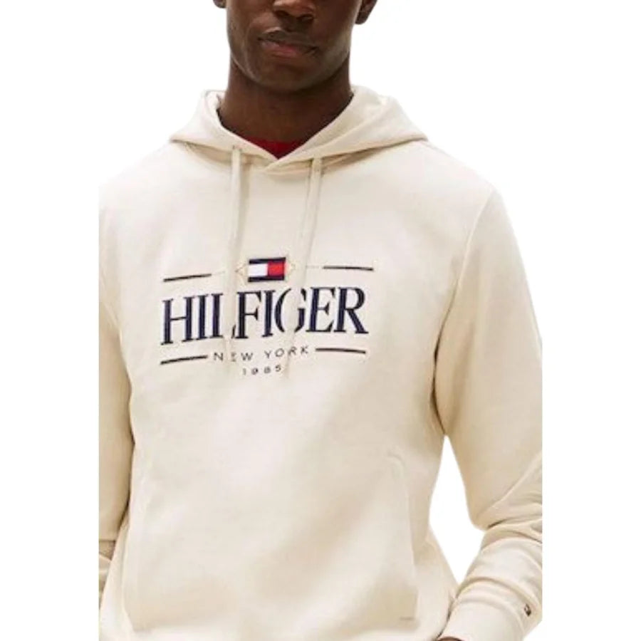 Tommy Hilfiger Beige Organic Cotton Hoodie