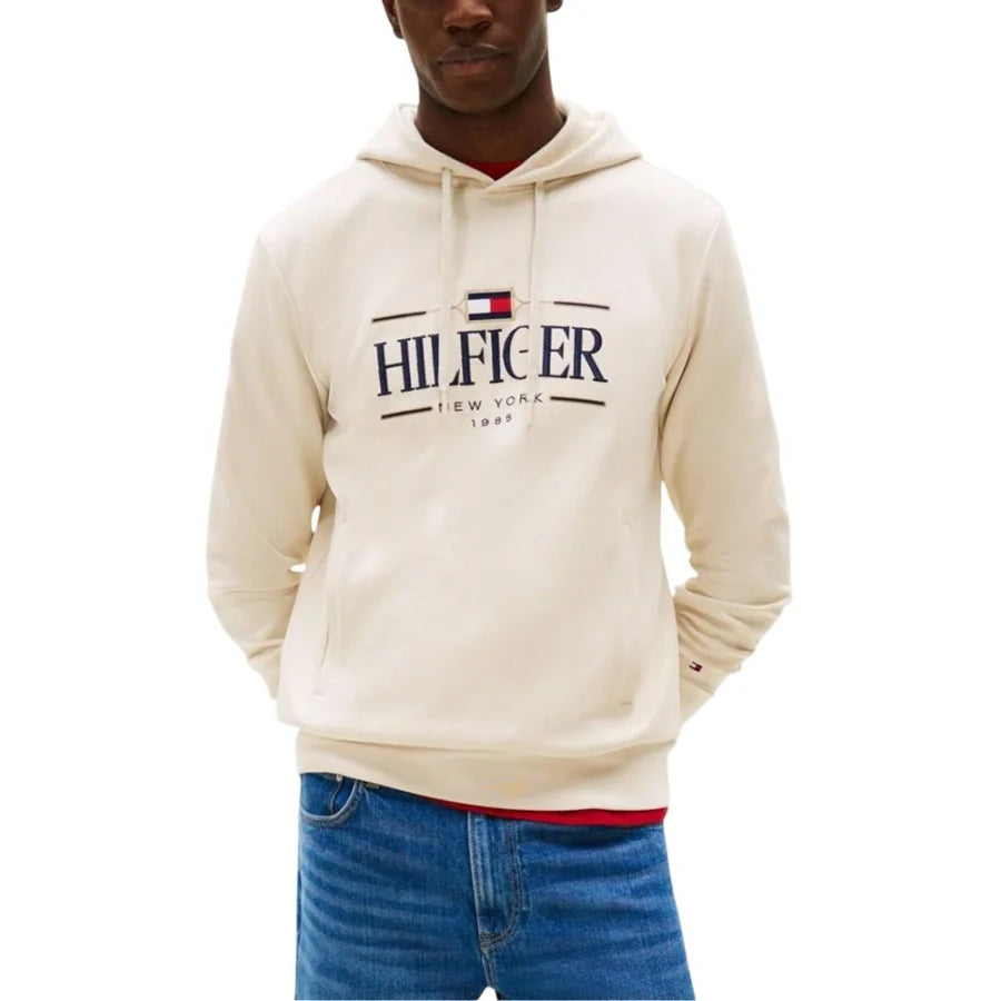Tommy Hilfiger Beige Organic Cotton Hoodie
