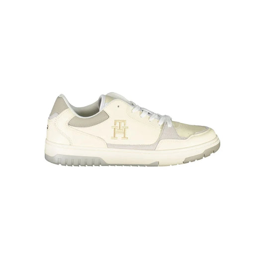 Tommy Hilfiger Beige Polyester Athletic Sneakers