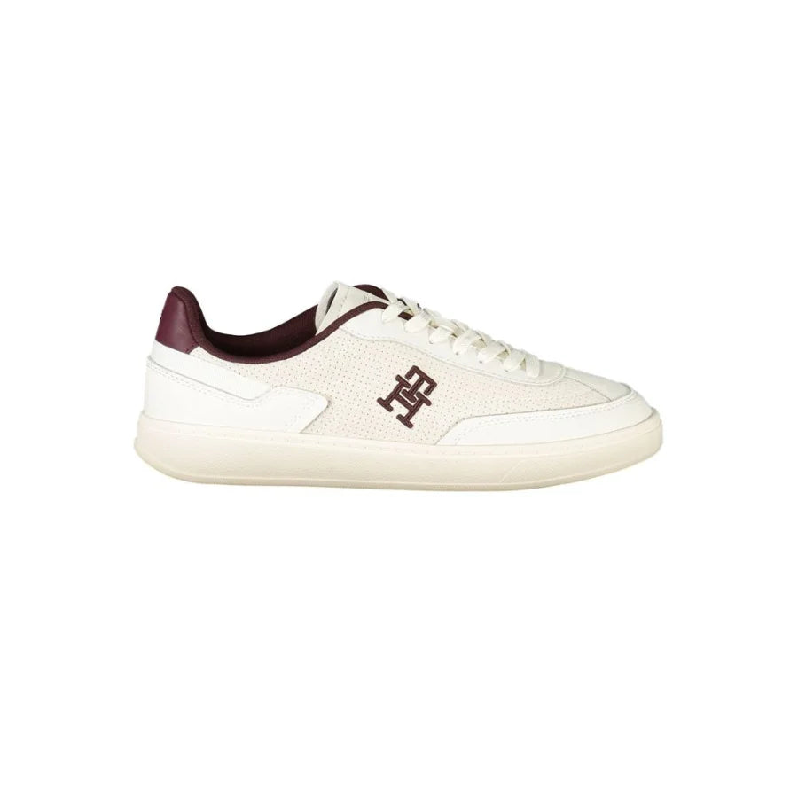 Tommy Hilfiger Beige Polyurethane Women Sneaker