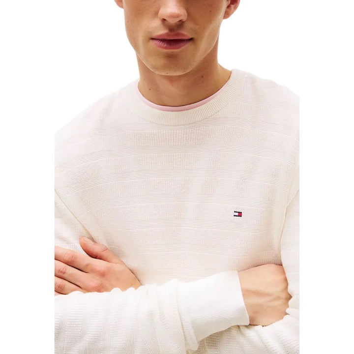 Tommy Hilfiger Beige Recycled Cotton Sweatshirt