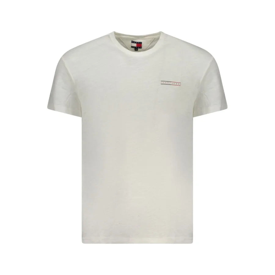 Tommy Hilfiger Bianco Cotton Men Shirt