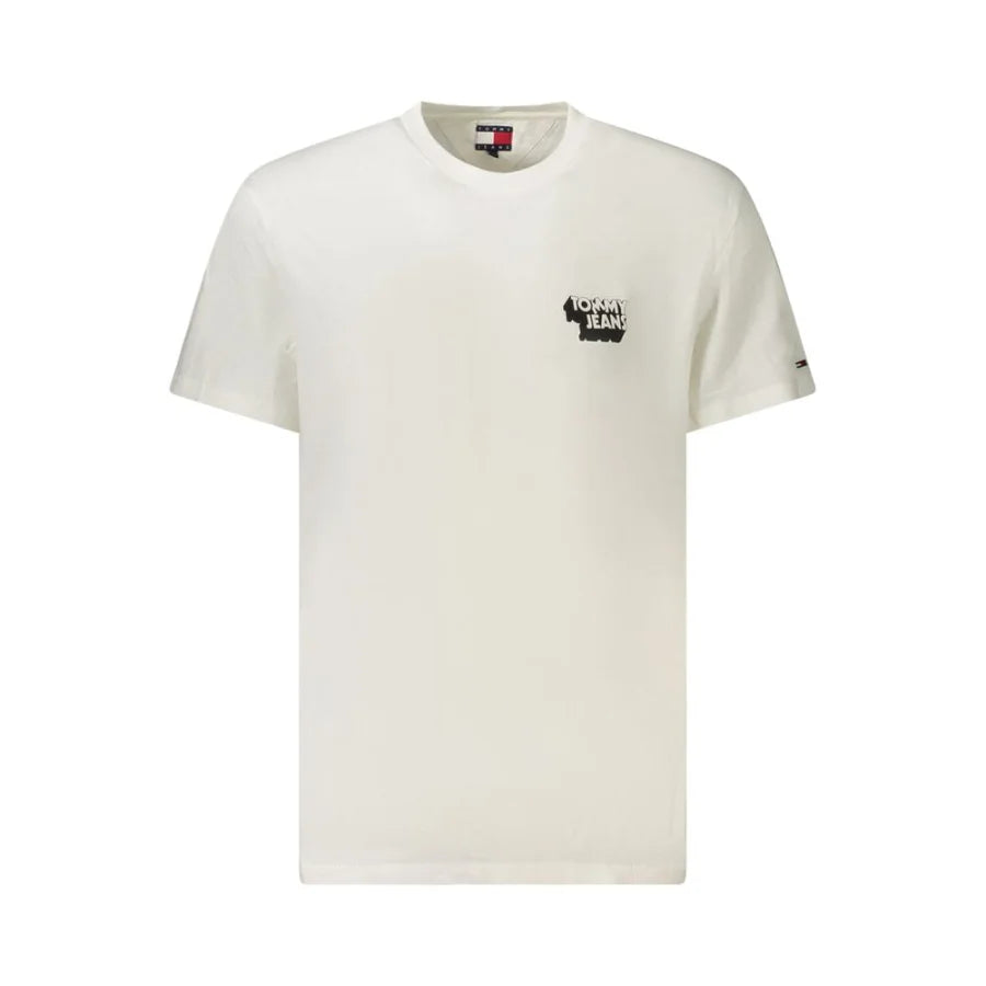 Tommy Hilfiger Bianco Cotton Men T-Shirt