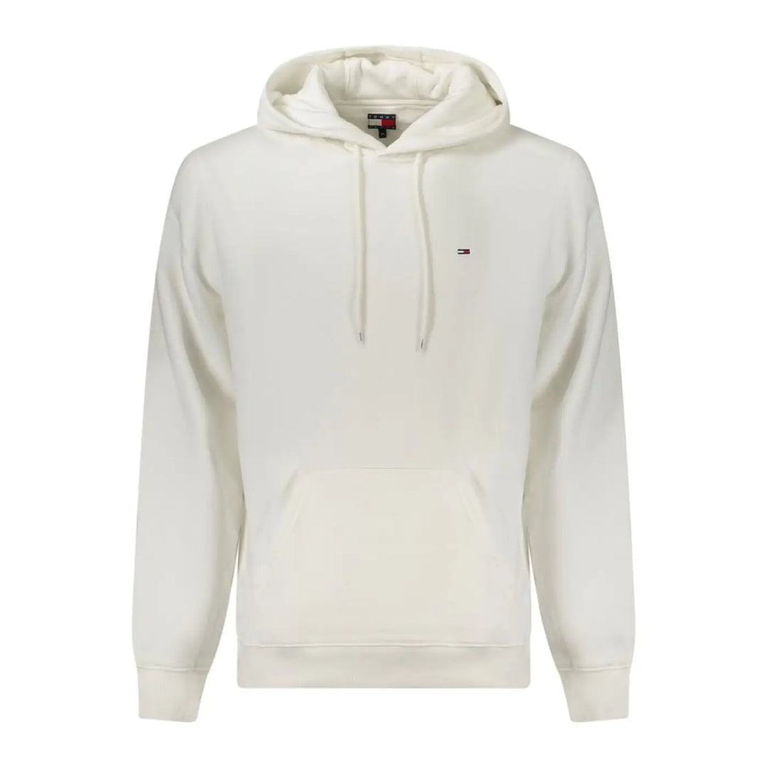 Tommy Hilfiger Bianco Cotton Men’s Hoodie Sweatshirt