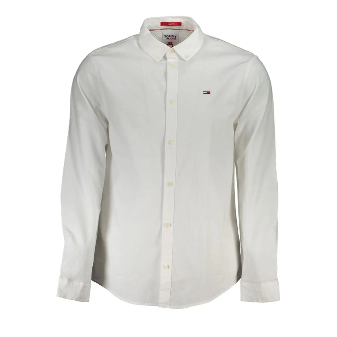 Tommy Hilfiger Bianco Cotton Men’s Shirt