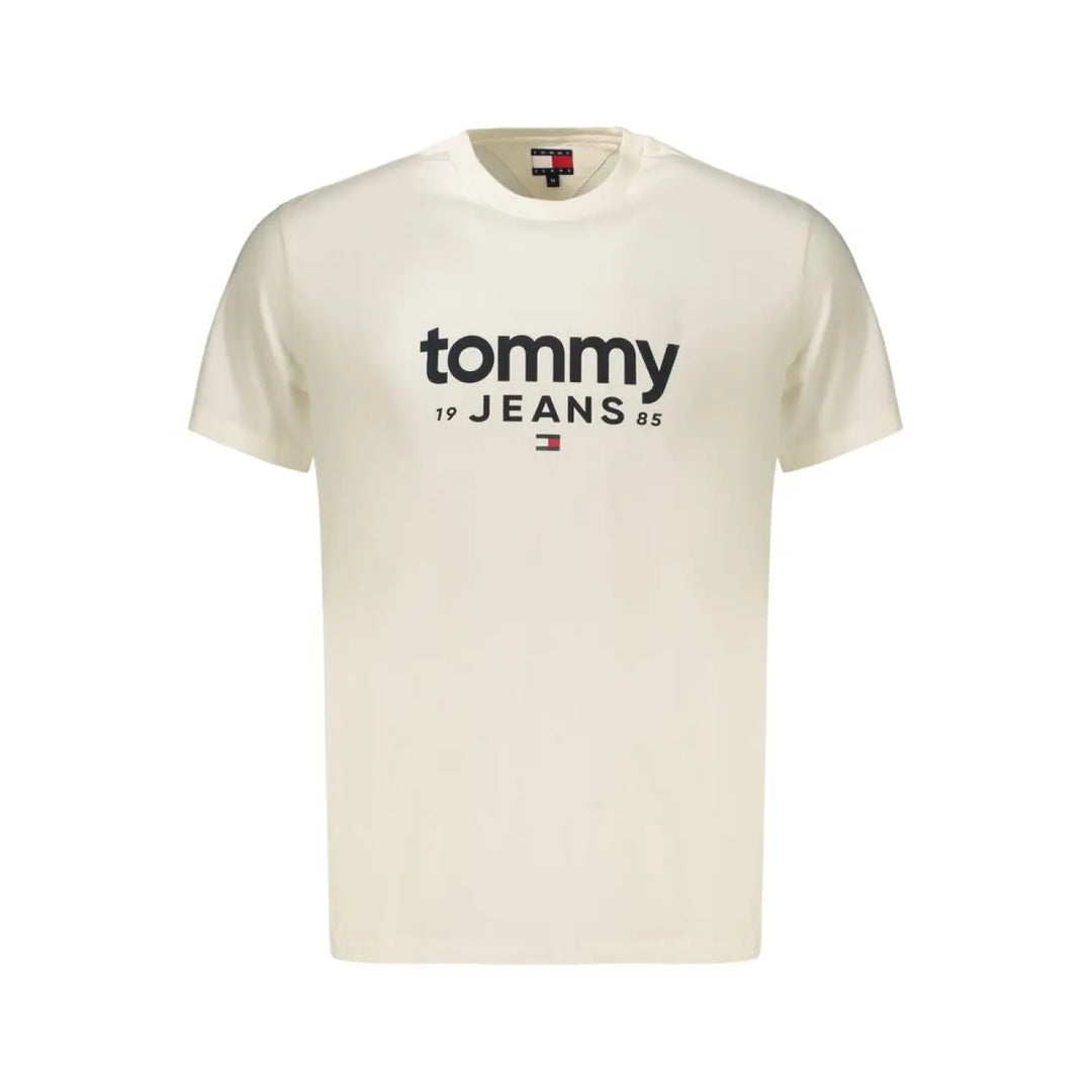 Tommy Hilfiger Bianco Cotton Men’s T-shirt