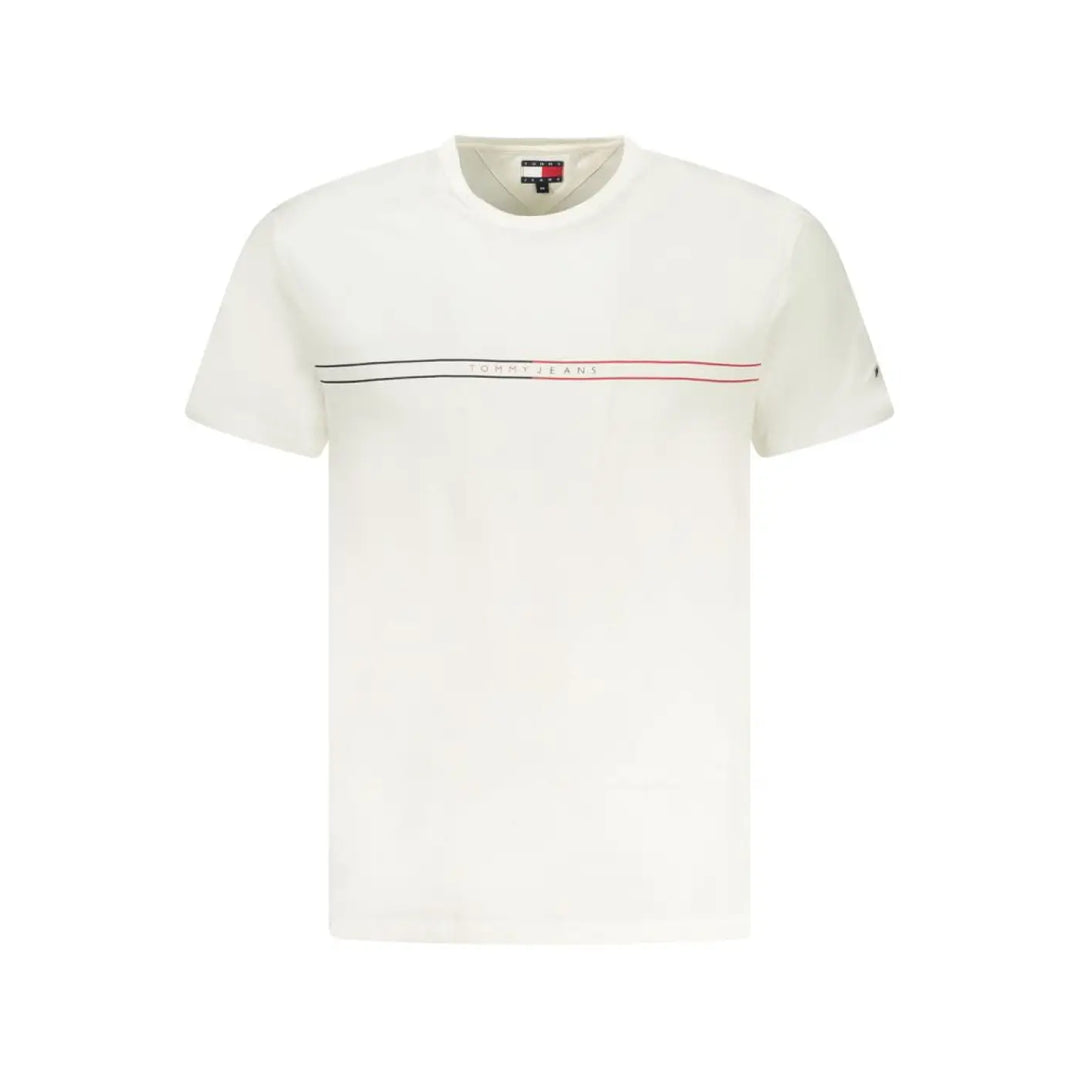 Tommy Hilfiger Bianco Cotton Mens T-shirt