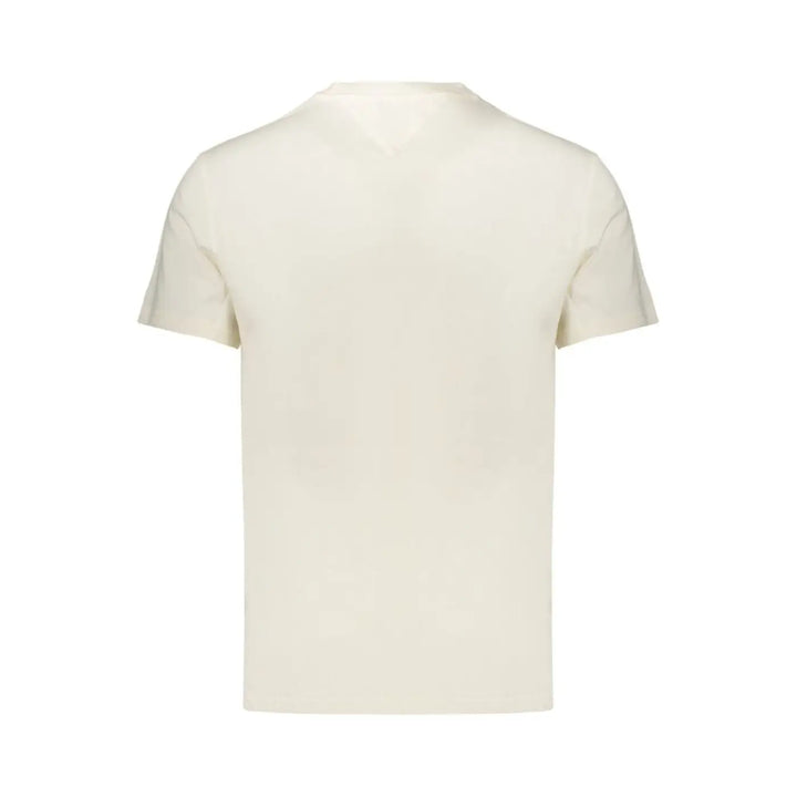 Tommy Hilfiger Bianco Cotton Men’s T-shirt