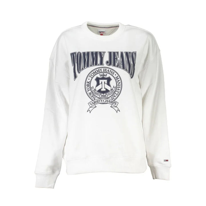Tommy Hilfiger Bianco Cotton Women Sweatshirt