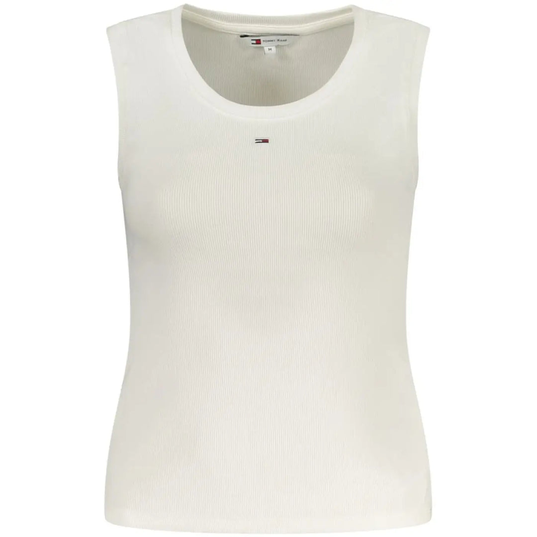 Tommy Hilfiger Bianco Cotton Women Tank Top