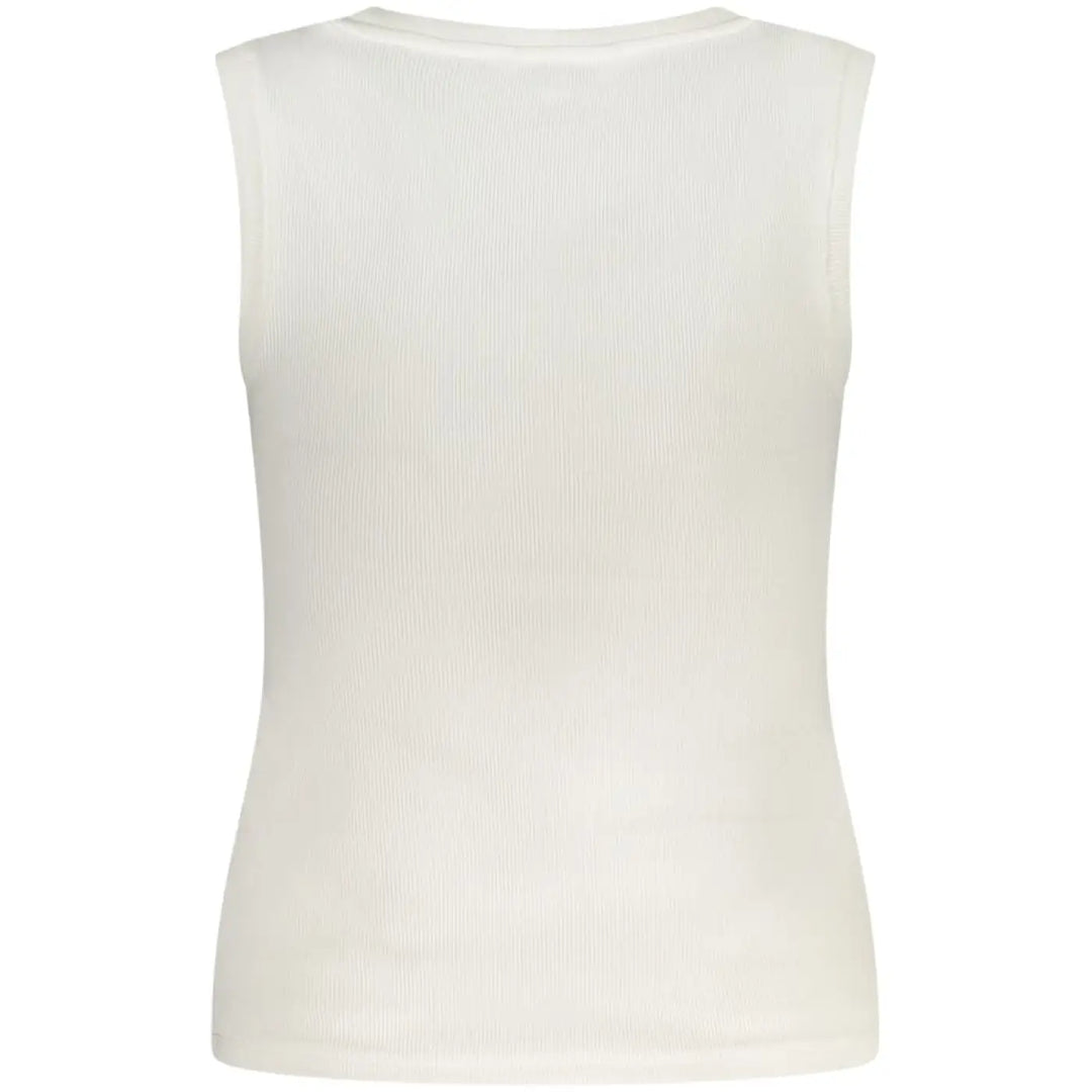 Tommy Hilfiger Bianco Cotton Women Tank Top