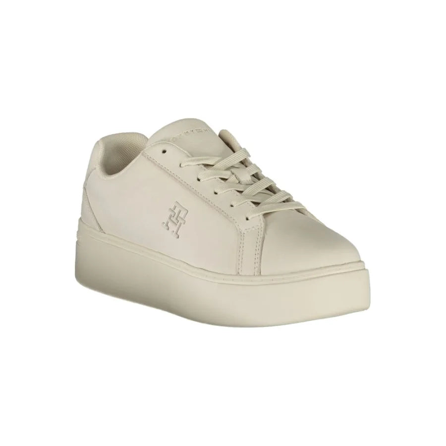 Tommy Hilfiger Bianco Leather Women Sneaker