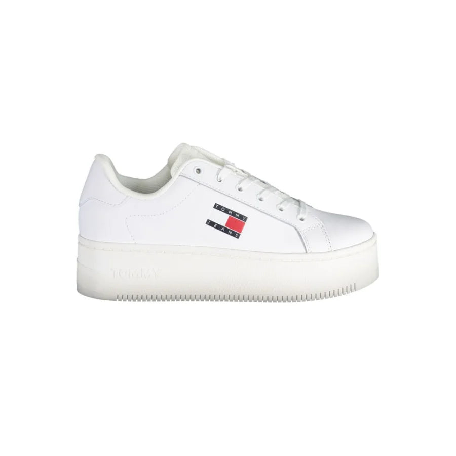 Tommy Hilfiger Bianco Leather Women Sneaker