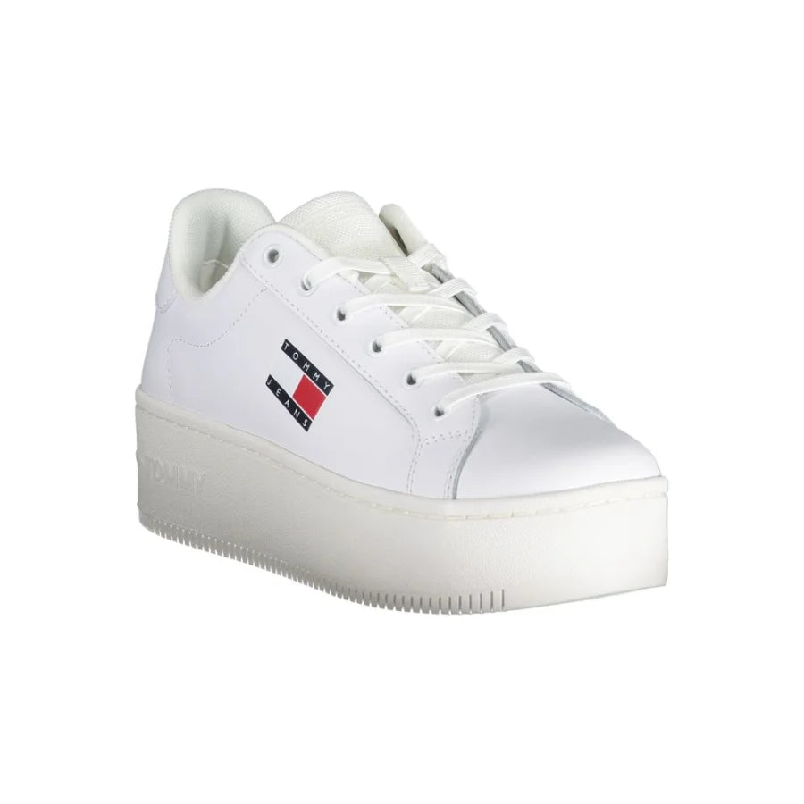 Tommy Hilfiger Bianco Leather Women Sneaker