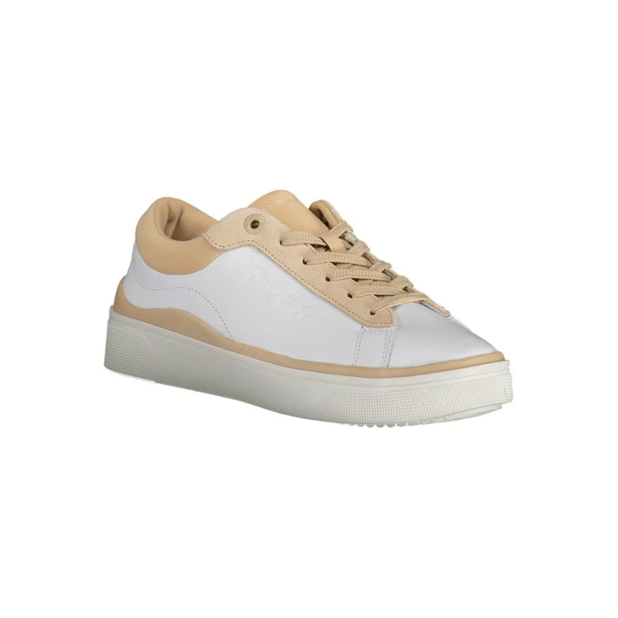 Tommy Hilfiger Bianco Polyester Women Sneaker