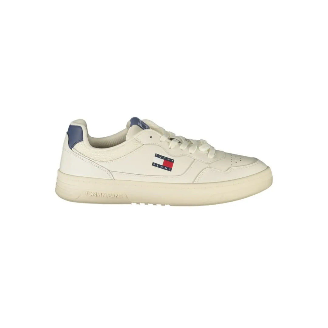 Tommy Hilfiger Bianco Polyurethane Men Sneaker