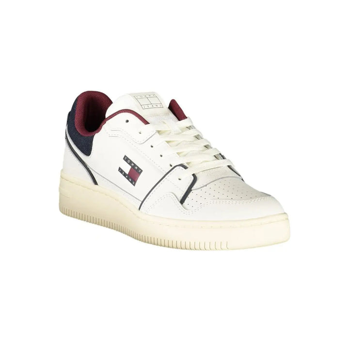 Tommy Hilfiger Bianco Polyurethane Men Sneaker