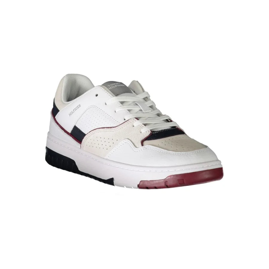 Tommy Hilfiger Bianco Polyurethane Men Sneaker