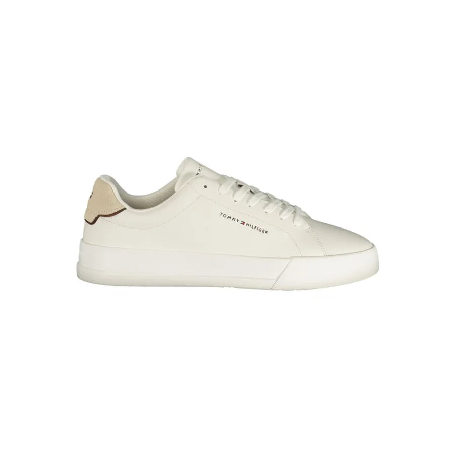 Tommy Hilfiger Bianco Polyurethane Men Sneaker