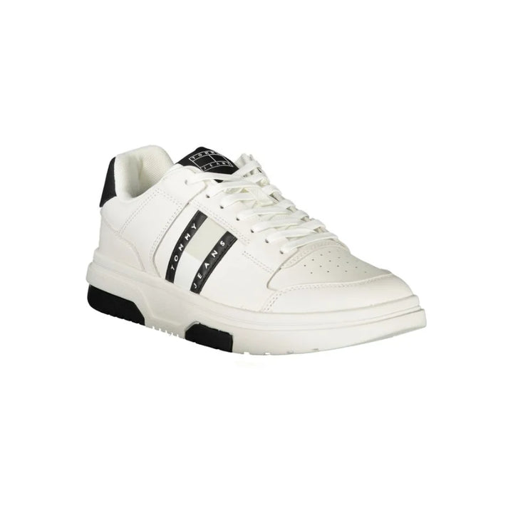 Tommy Hilfiger Bianco Polyurethane Men Sneaker