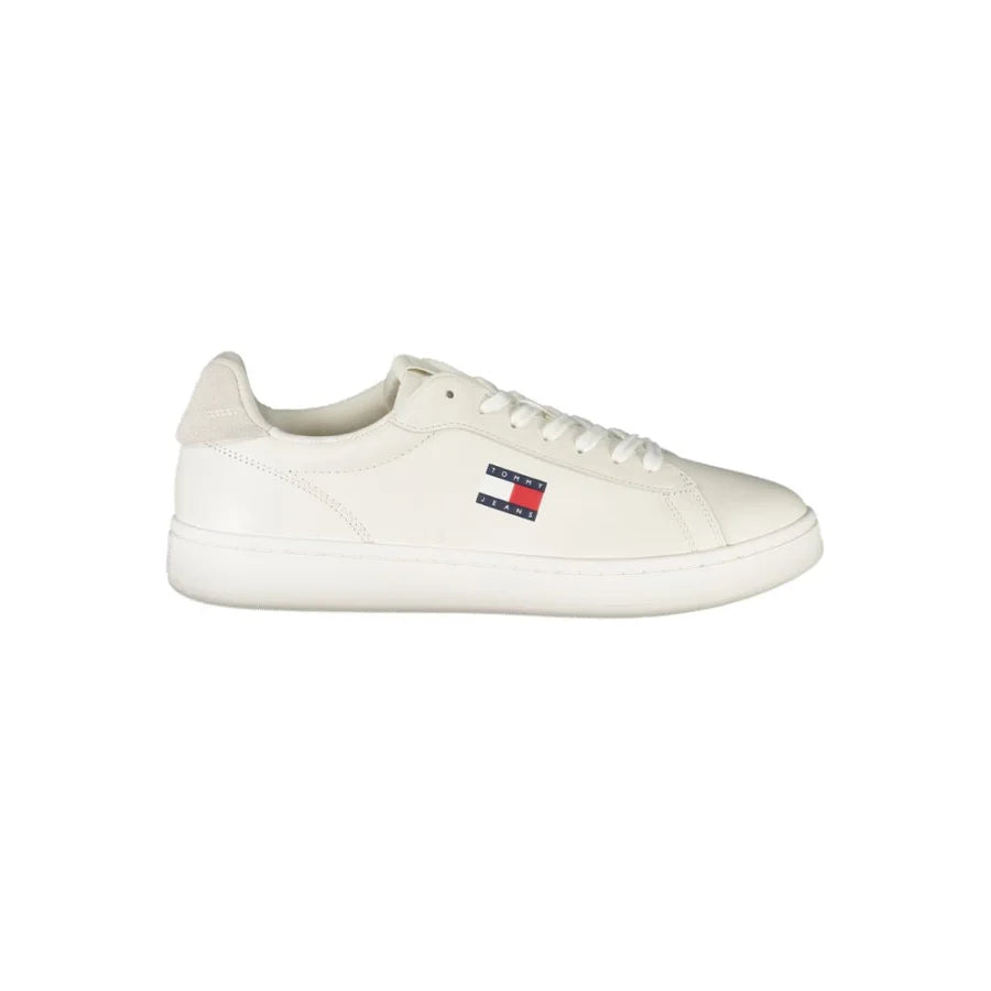 Tommy Hilfiger Bianco Polyurethane Men Sneaker
