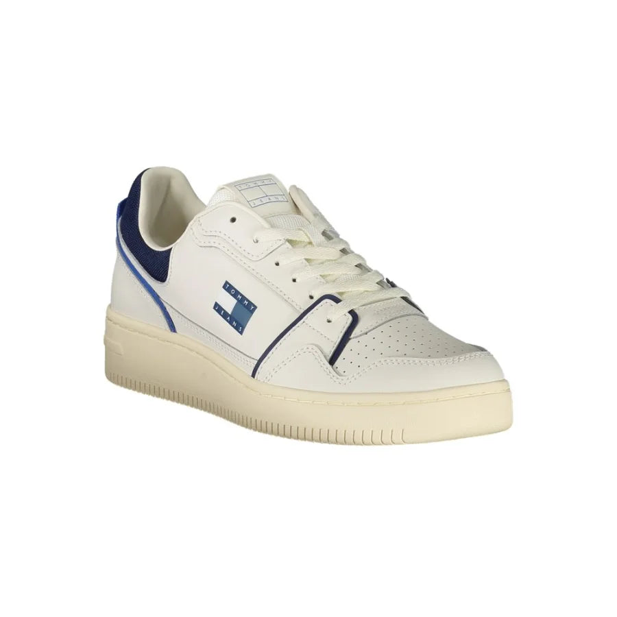 Tommy Hilfiger Bianco Polyurethane Men Sneaker