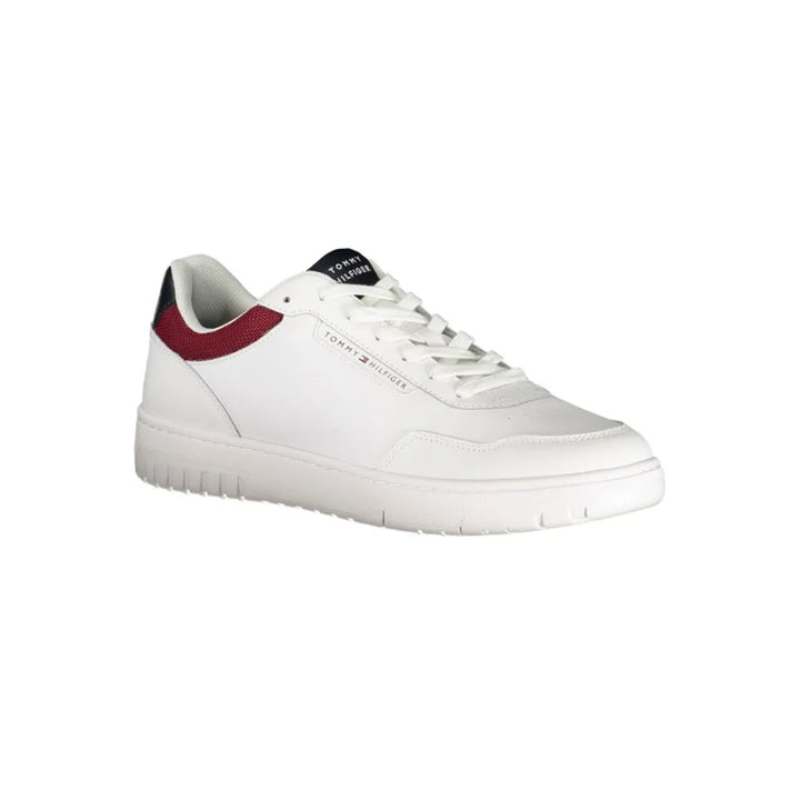 Tommy Hilfiger Bianco Polyurethane Men Sneaker