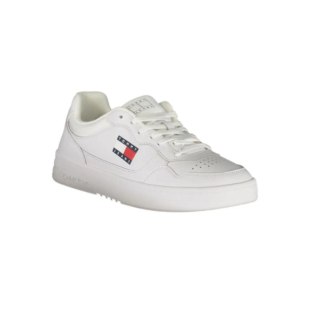Tommy Hilfiger Bianco Polyurethane Men’s Sneaker