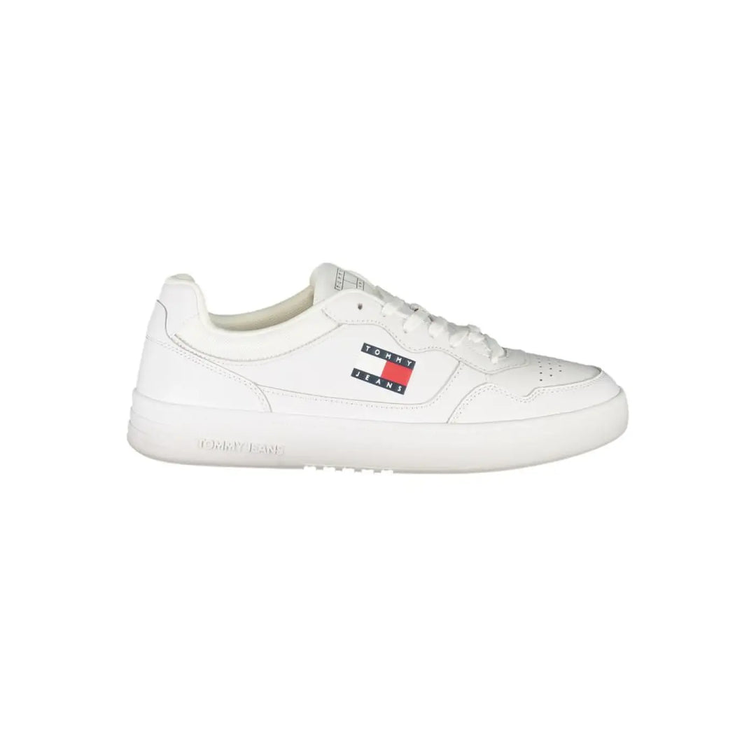 Tommy Hilfiger Bianco Polyurethane Men’s Sneaker