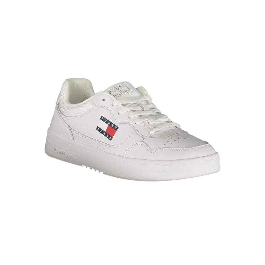 Tommy Hilfiger Bianco Polyurethane Men’s Sneaker
