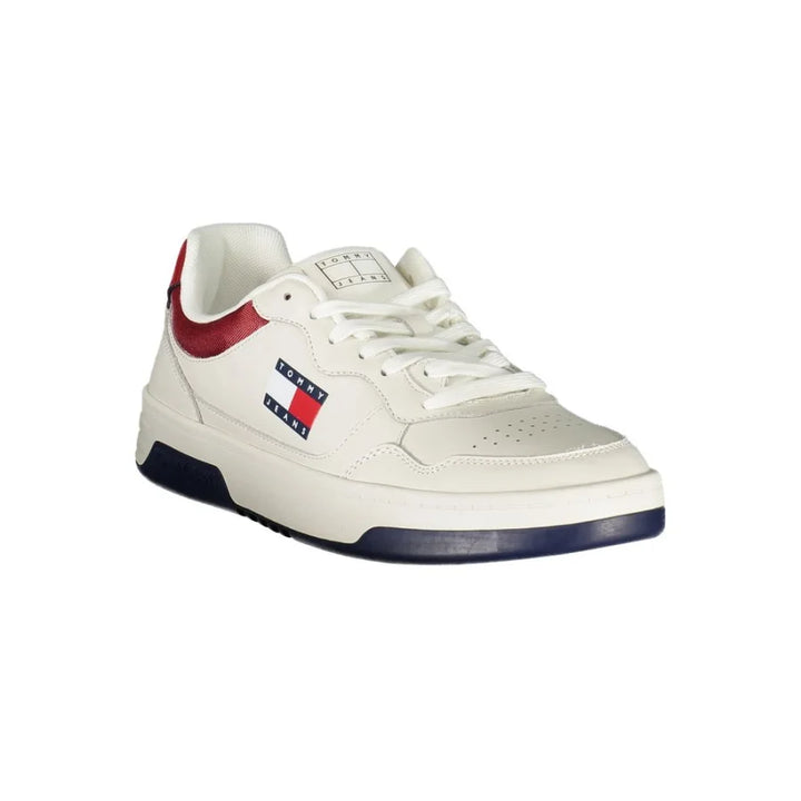 Tommy Hilfiger Bianco Polyurethane Men’s Sneaker
