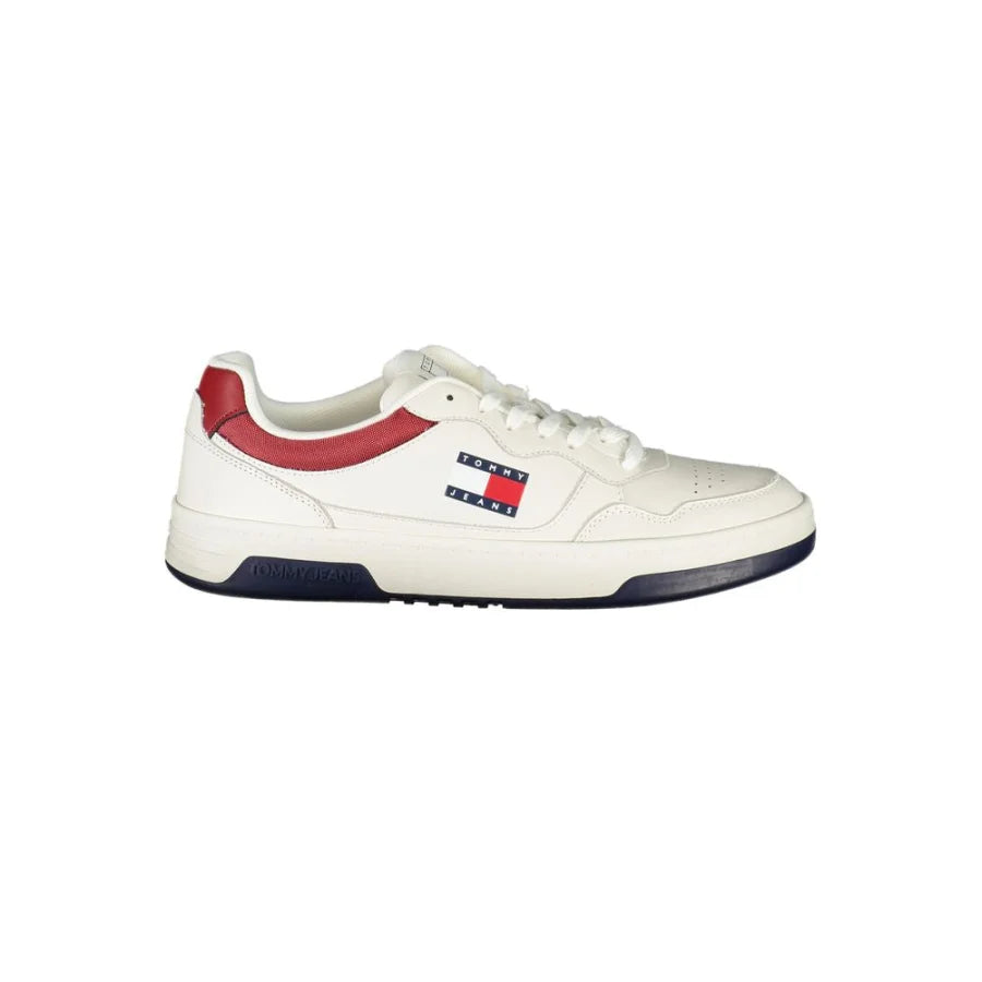 Tommy Hilfiger Bianco Polyurethane Men’s Sneaker