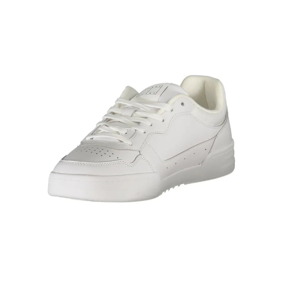 Tommy Hilfiger Bianco Polyurethane Men’s Sneaker