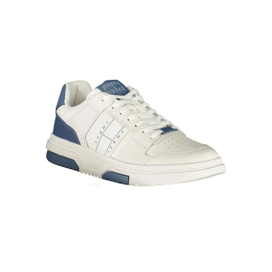 Tommy Hilfiger Bianco Polyurethane Men’s Sneaker