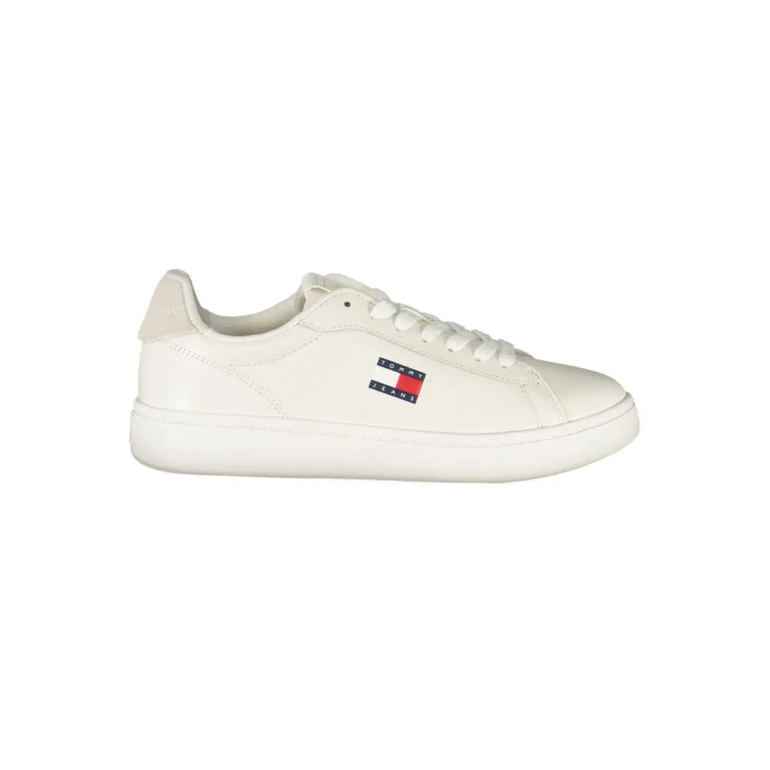 Tommy Hilfiger Bianco Polyurethane Women Sneaker