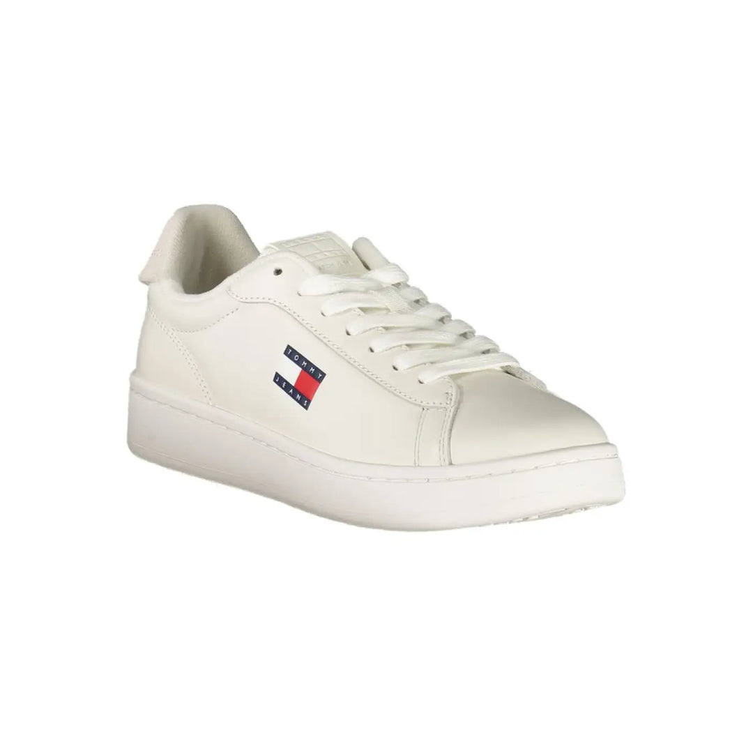 Tommy Hilfiger Bianco Polyurethane Women Sneaker