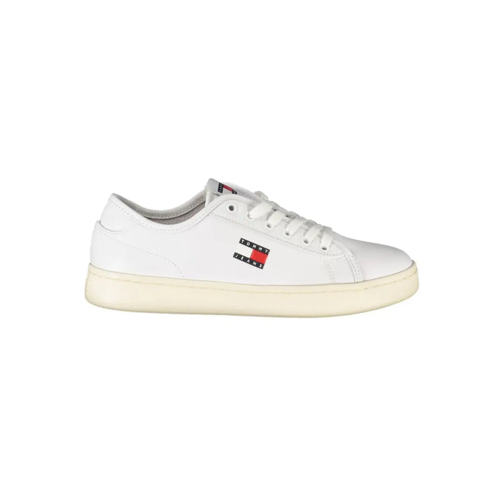Tommy Hilfiger Bianco Polyurethane Women Sneaker