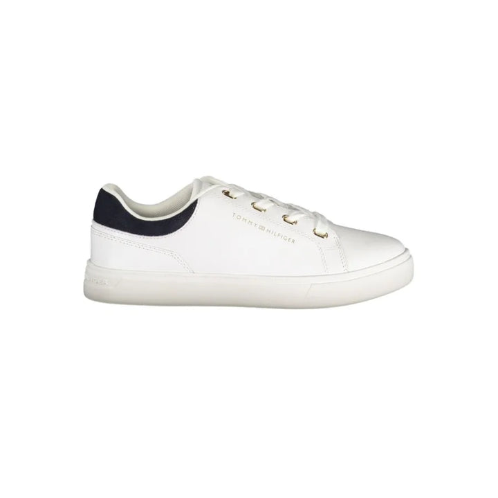Tommy Hilfiger Bianco Polyurethane Women Sneaker